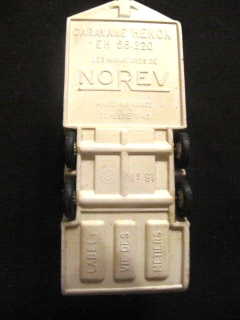 Voiture miniature Caravane Henon Norev N°99 EH 56220 / 1/43 — photo 3