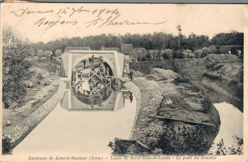 ....CPA/DEP 39/ENVIRONS DE LONS LE SAUNIER  LIGNES DE SAINT JEAN PONT DU GRAVIER