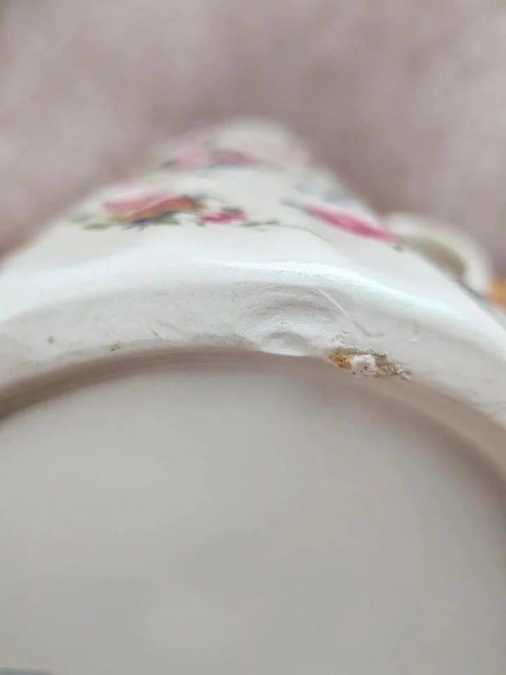 Grand pichet Fleury Staffordshire – décor floral anglais — photo 7
