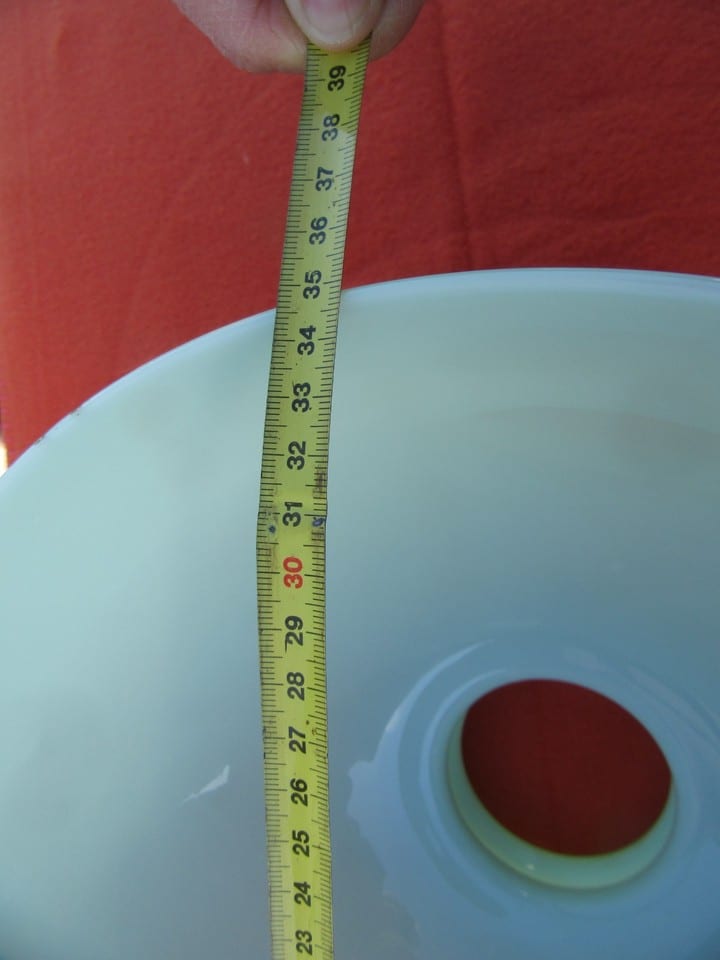 globe opaline de suspension verte — photo 3