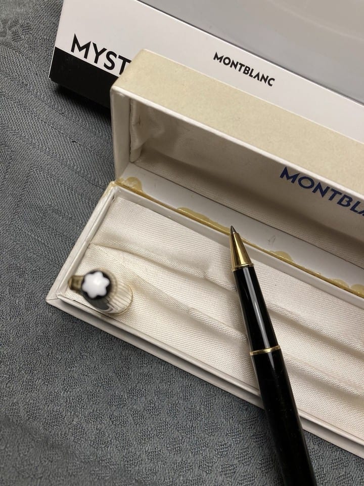 Stylo vintage Montblanc meisterstück capuchon argent massif — foto 2