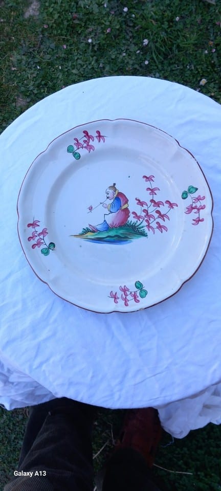 ASSIETTE DE L'EST DECOR CHINOIS FIN XVIII DEBUT XIX ième — photo 6