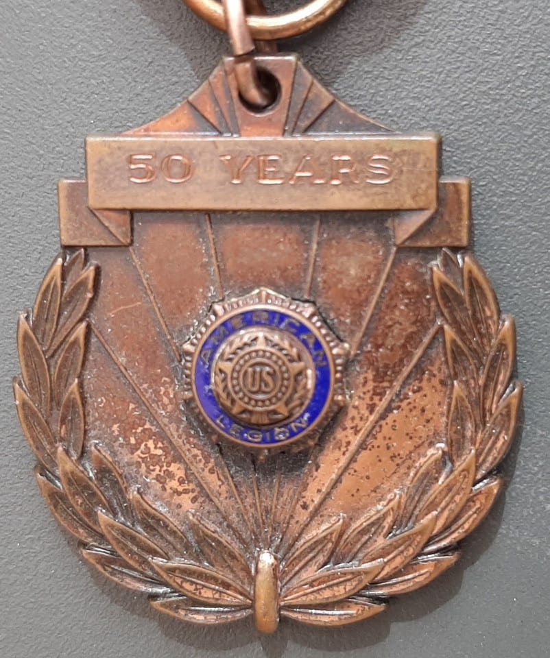 Médaille USA AMERICAN LEGION 50 YEARS émail ORIGINAL US MEDAL — photo 2