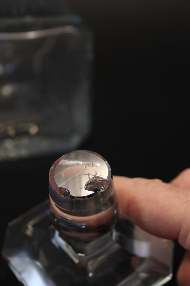 Baccarat modèle Nancy carafe à whisky cristal taillé signée — photo 8
