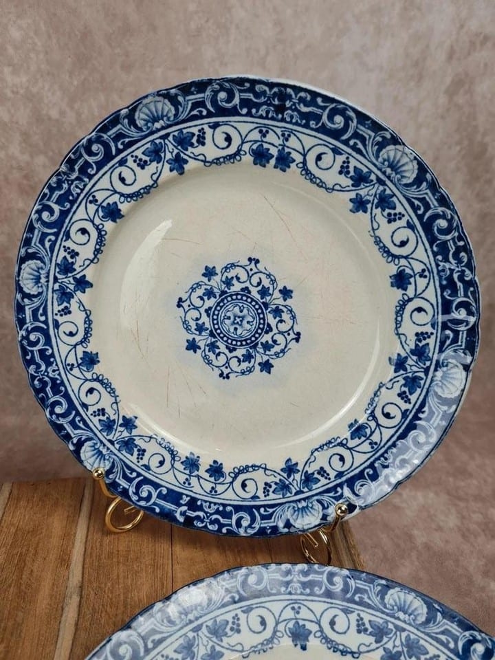 Assiettes anciennes Jules Vieillard Bordeaux – Service “louis Xv” lot de 5 — Foto 8