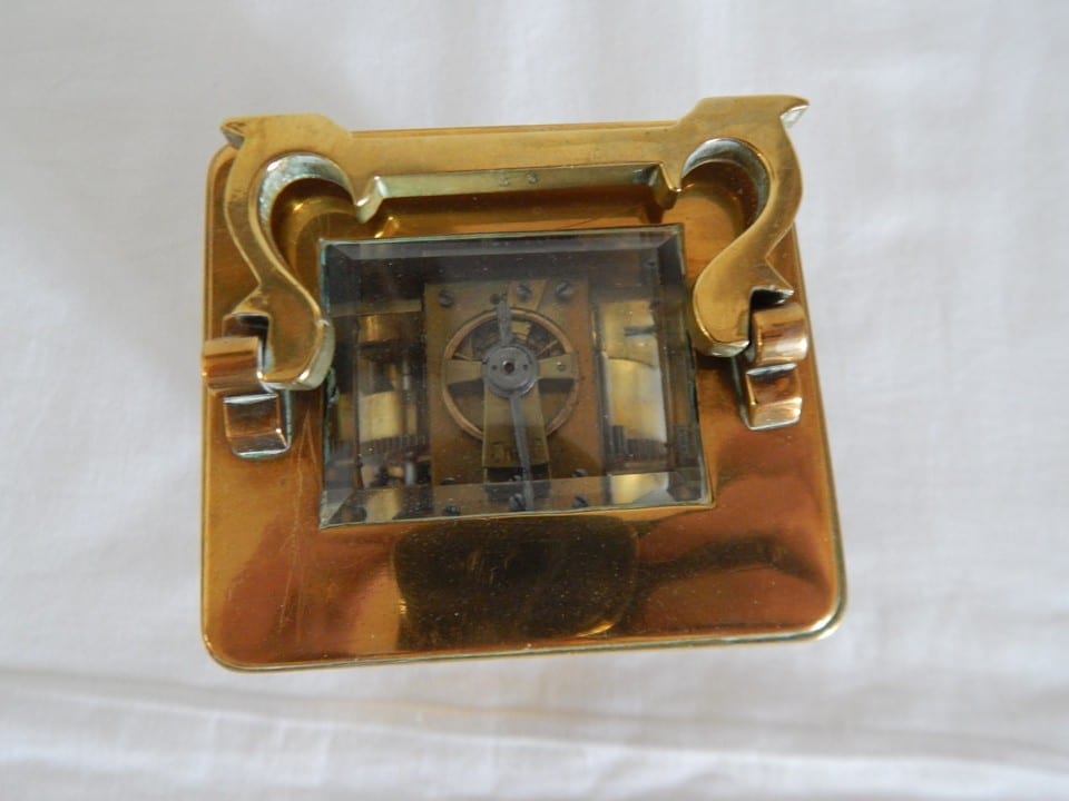 ANCIENNE PENDULE Réveil D'OFFICIER en LAITON — photo 8
