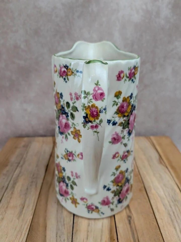 Grand pichet Fleury Staffordshire – décor floral anglais — photo 5