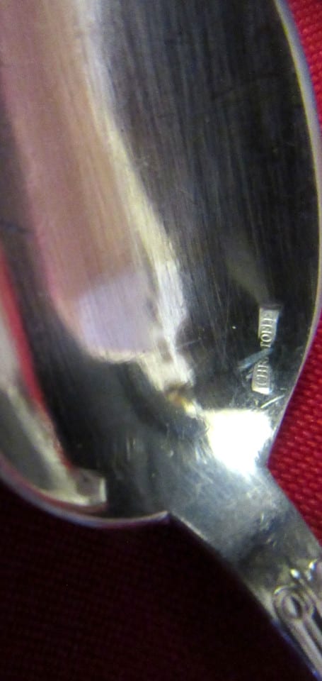 10 cuillères à café CHRISTOFLE  modèle violon à palmettes — photo 3
