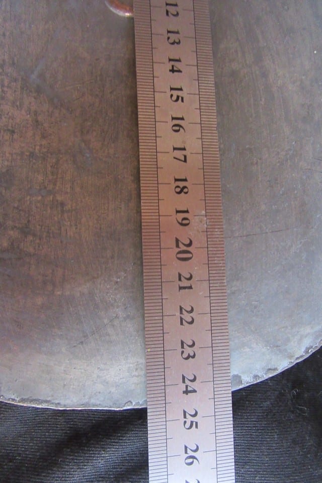 Ancien Couvercle Casserole Cuivre J Gaillard Paris  diam 24.7 CMS — photo 6