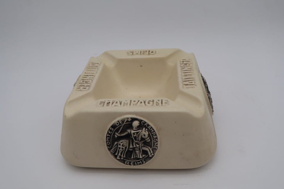 Ancien cendrier publicitaire Taittinger Champagne Reims – Comtes de Champagne — photo 4