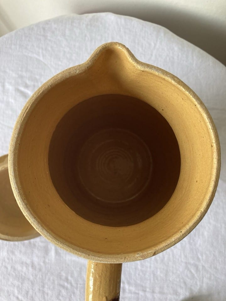 Grand pichet en terre cuite vernissée, Dieulefit, fin XIXème — photo 5