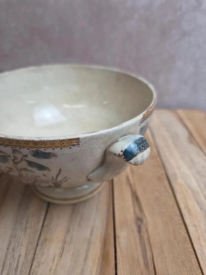 Bol à bouillon sur pied Jules Vieillard Bordeaux Tonkin – vers 1850 — photo 5