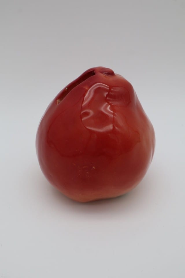 Tirelire à casser céramique poire - vintage - marquée France — photo 3