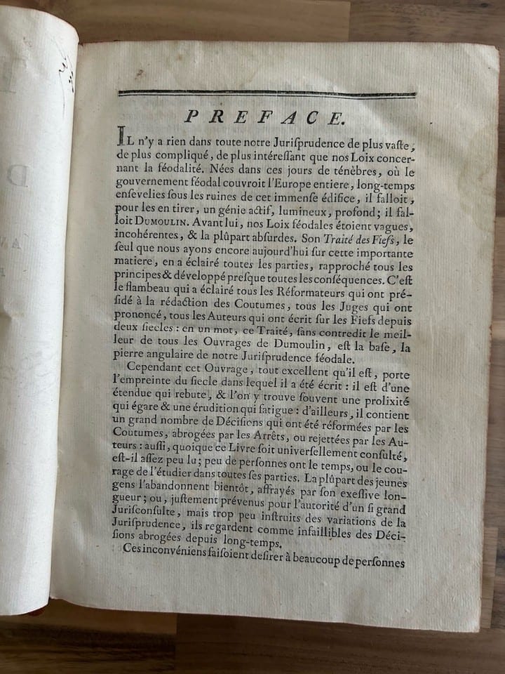 Traité Des Fiefs De Dumoulin — photo 2