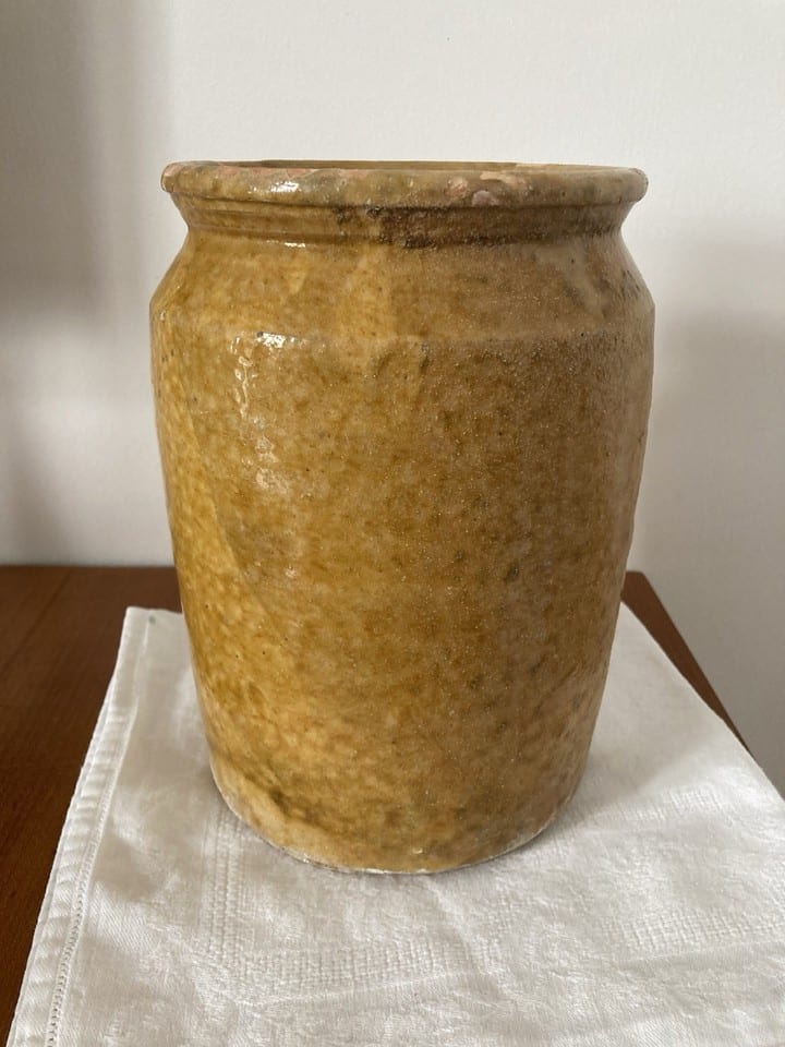 Grand pot à confit, graissier en terre cuite émaillée, XIXème — photo 3