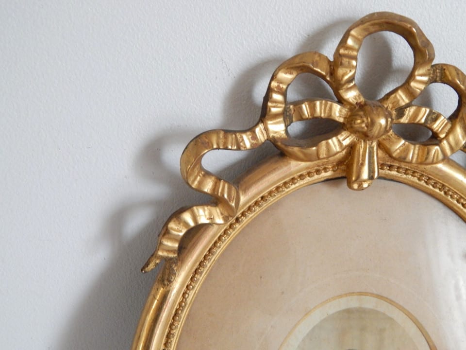 2 ANCIENS Cadres à photos en BOIS Décor Noeud Style LOUIS XVI — photo 7