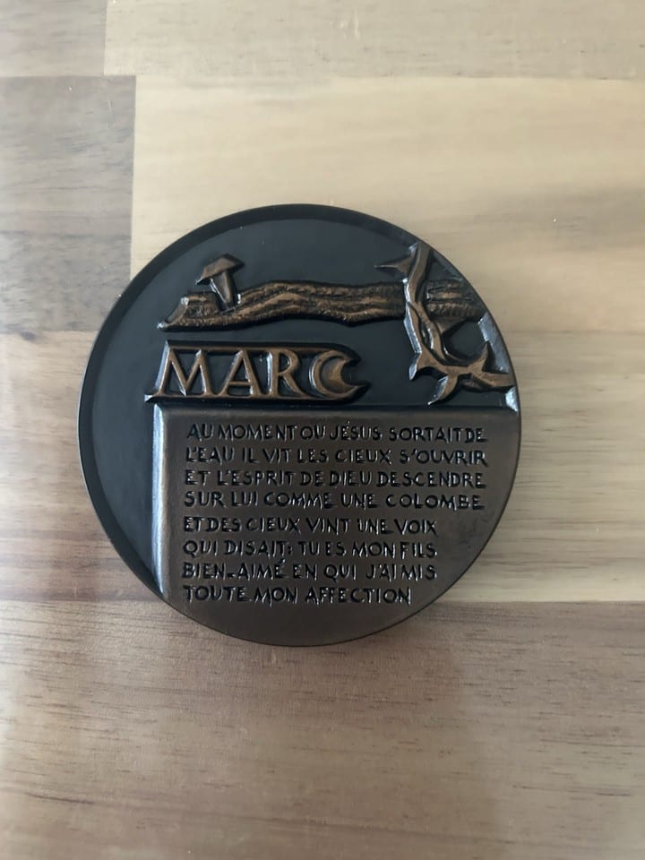 médaille bronze monnaie de paris « Marc » — photo 2