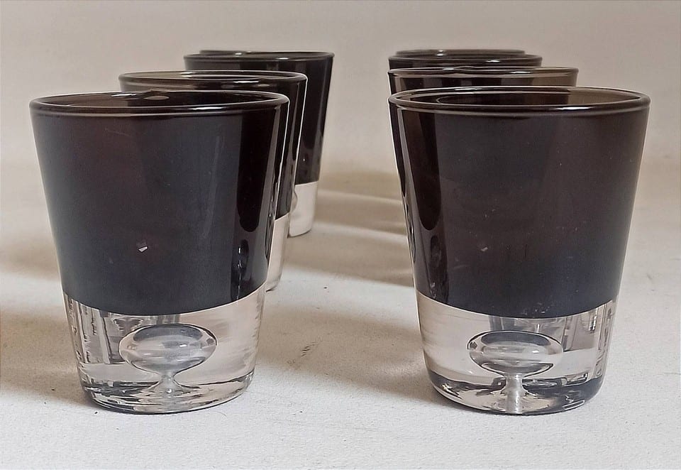 Lot de 8 verres Années 60 de Bo Borgström Suède — photo 3