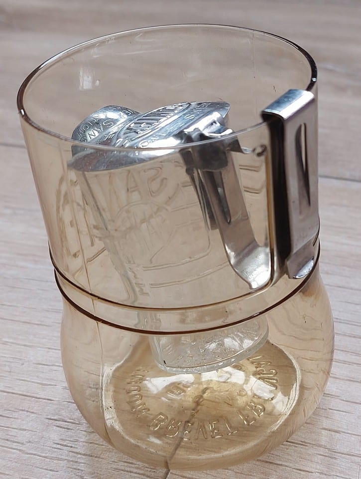 RARE ancien verre doseur SANTEX à REIMS brevet français  Curiosité — foto 4
