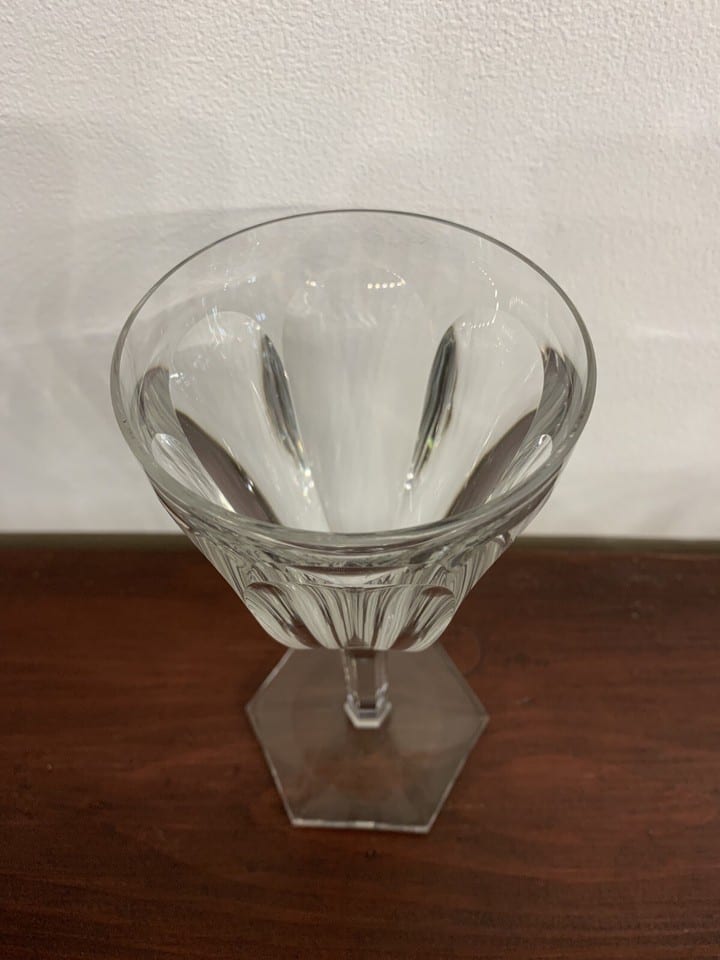 Service de six verres à vin et une carafe en cristal Baccarat modèle Compiègne — photo 3