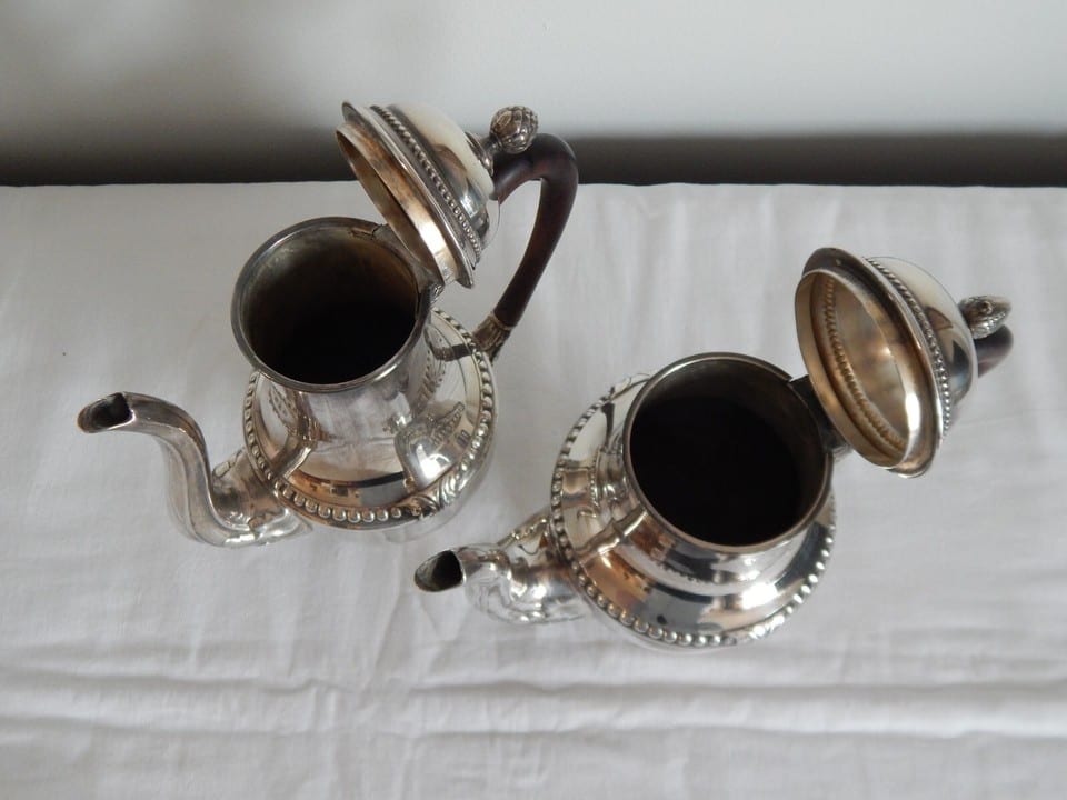 ANCIEN SERVICE à Café Thé en Métal Argenté Style ANGLAIS — photo 4