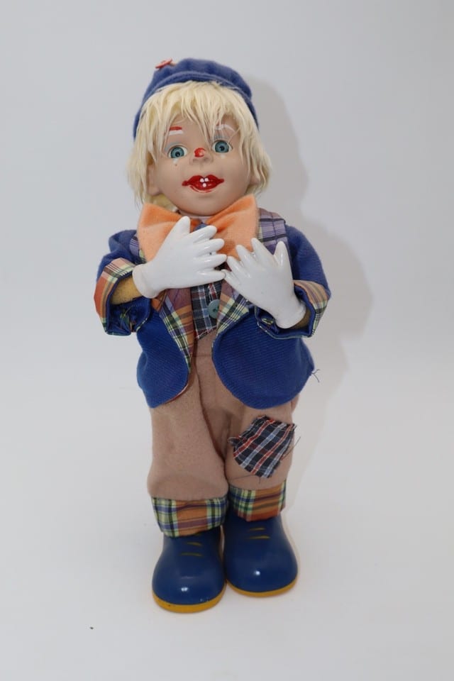 Clown automate musical vintage avec remontoir — photo 2