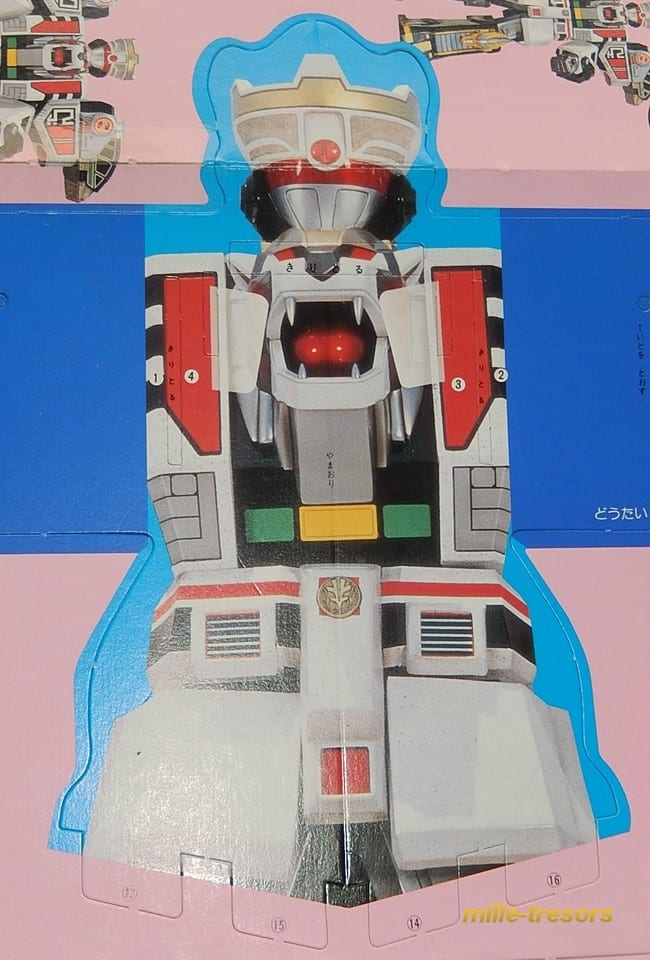 POWER RANGERS printed in JAPAN 1993 : Découpage carton / Planche à découper Zord — foto 5