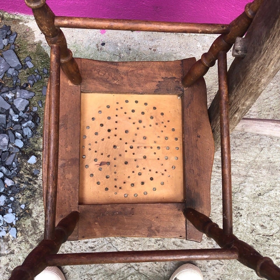 Chaise bois enfant Baumann Colombier Fontaine 1900 — foto 8