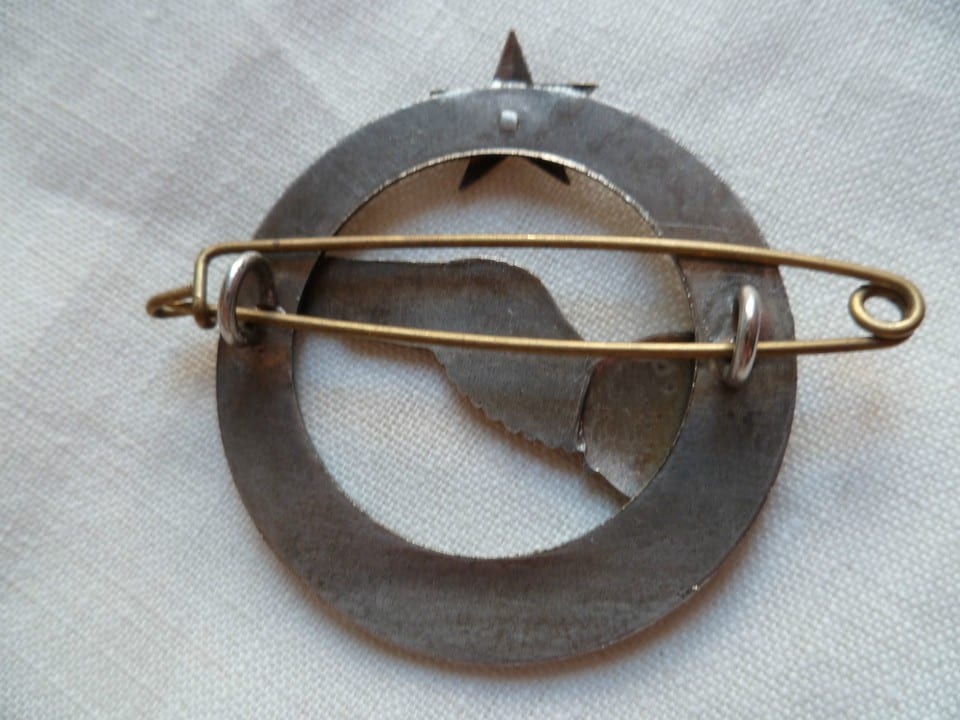 INSIGNE BREVET ELEVE NAVIGATEUR ARMEE AIR 1920/1940 ORIGINAL FRENCH WINGS WWII — photo 2