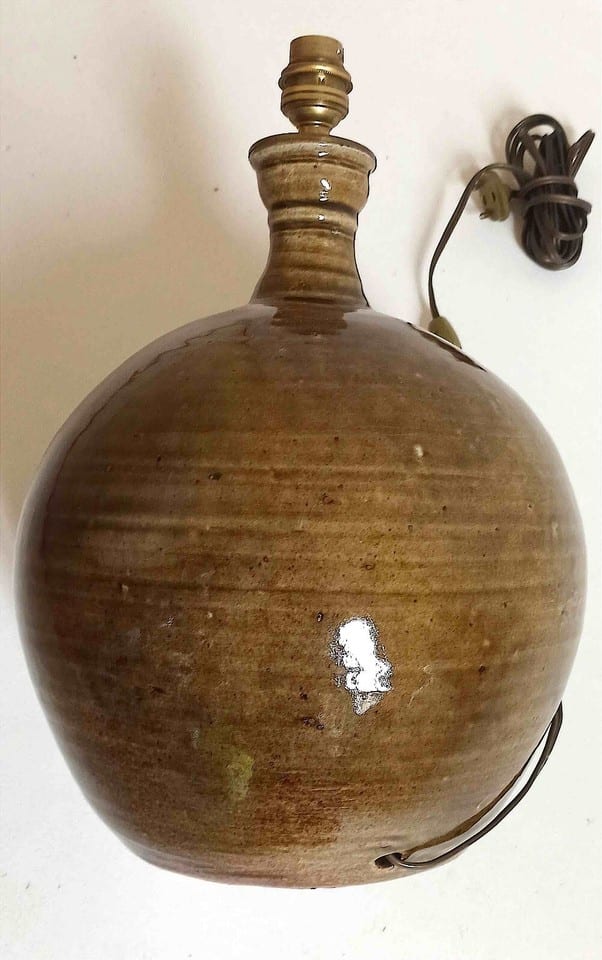 Grande lampe en grès émaillé, signée Alain Magne, la Borne Années 70 — photo 4