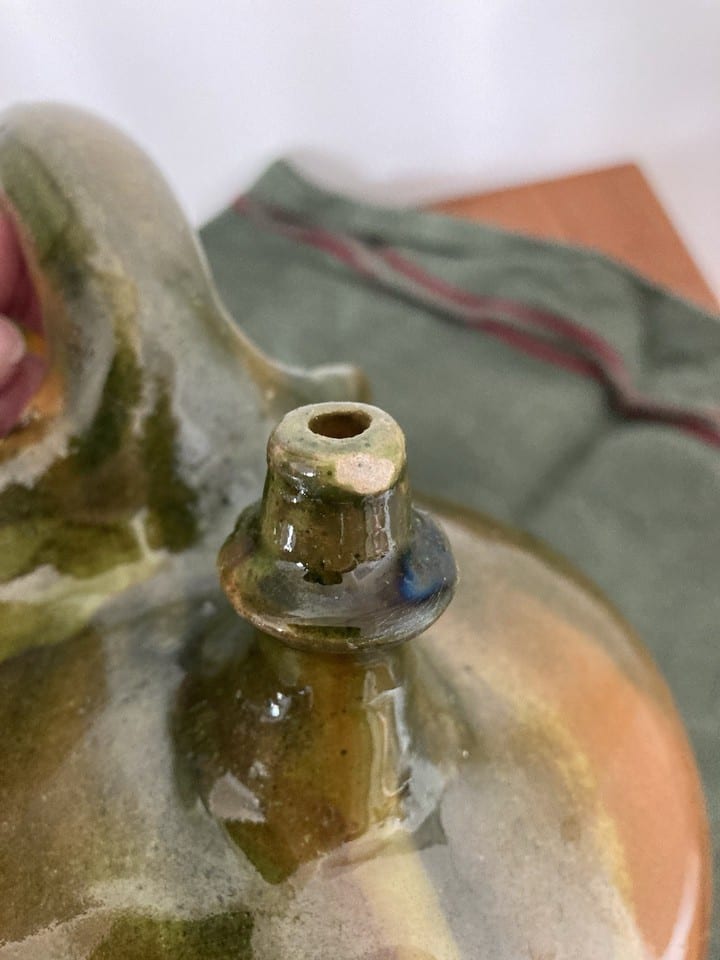 Chevrette, Gargoulette provençale en terre cuite émaillée, XXème — Foto 6