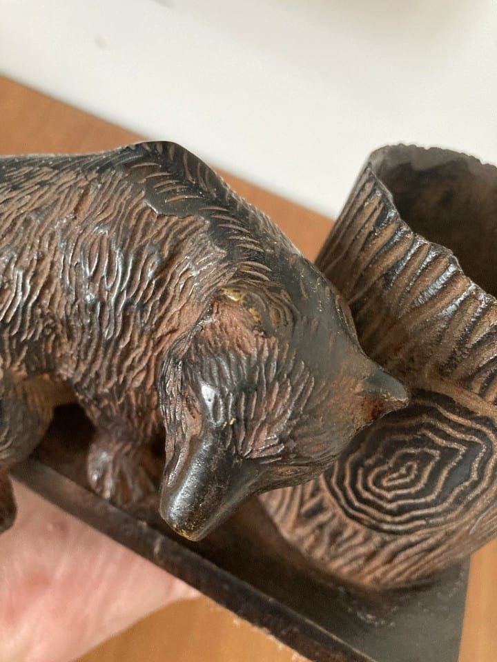 Bronze animalier ours patine brune, années 50 — foto 8
