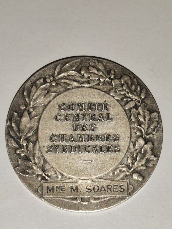 MEDAILLE  COMITE CENTRAL DES CHAMBRES SYNDICALES  dans son Écrin - Louis Bottée — foto 5