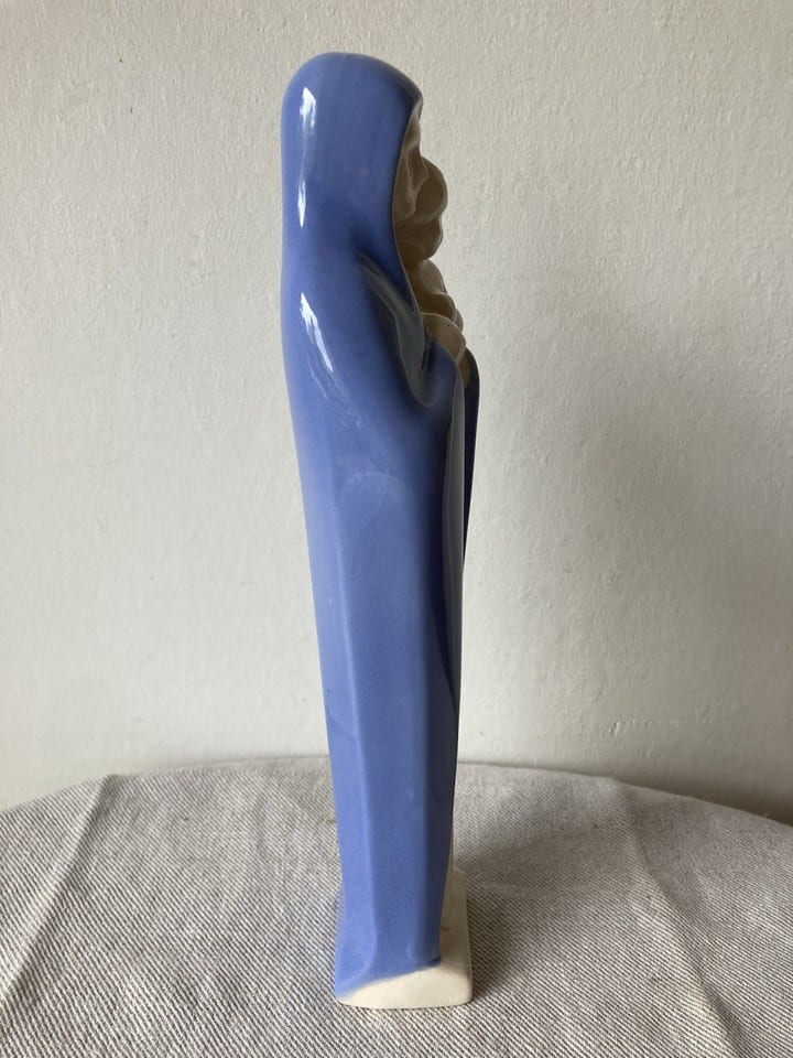 Grande vierge à l’enfant, faïence de Desvres de Charles Henne, Art Deco — photo 6