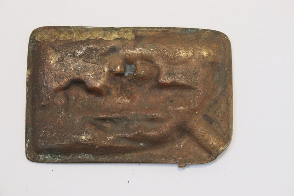 Coupelle vide poche cendrier ashtray bronze bateau vapeur tempête paquebot boat — Foto 2