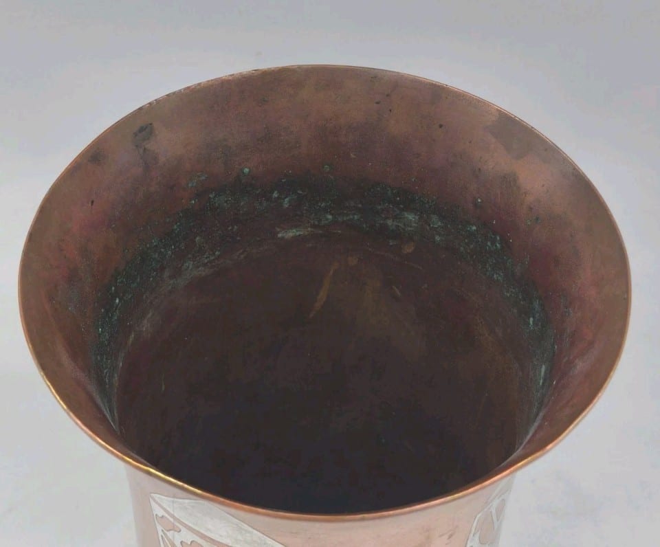 Luc Lanel Vase Art Deco Dinanderie Pour Christofle 1930 Ancien Vintage — foto 5