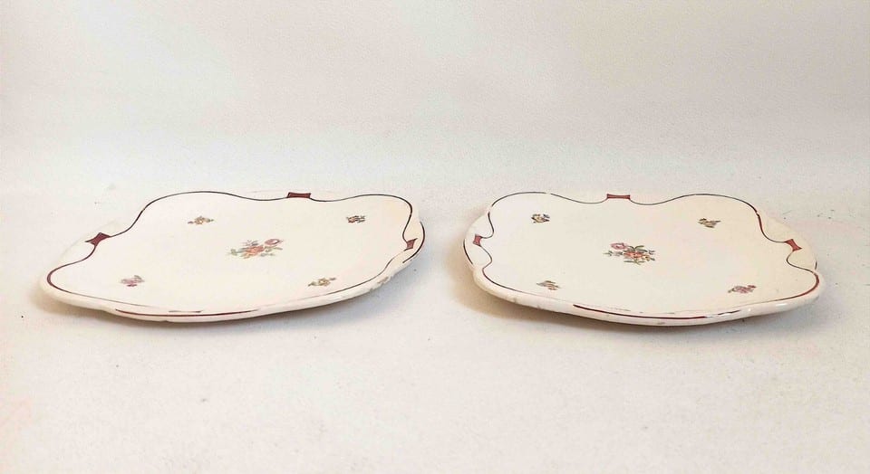 Paire d'assiettes à dessert Moulin des Loups St Amand Largeur 18 cm — photo 4