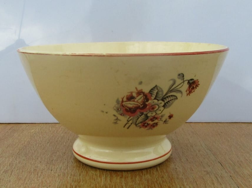 SAINT AMAND FAIENCE- BOL FLEURI