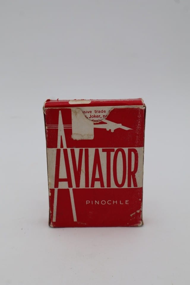 Ancien jeu de cartes Aviator Pinochle n°918 – USA – période WW2 / années 1940