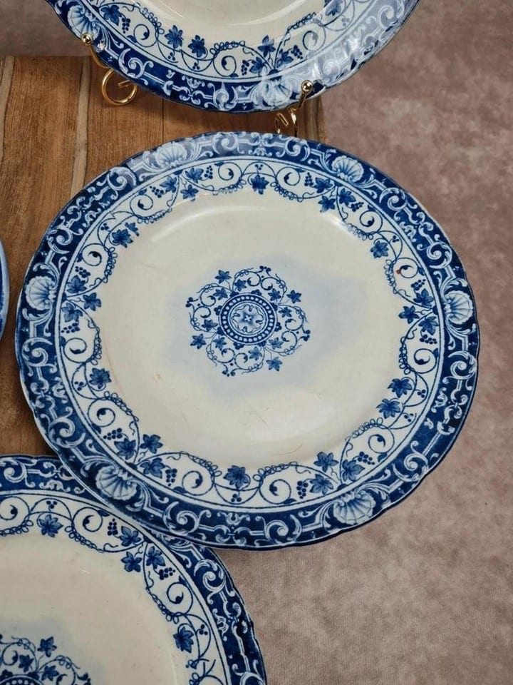 Assiettes anciennes Jules Vieillard Bordeaux – Service “louis Xv” lot de 5 — Foto 6