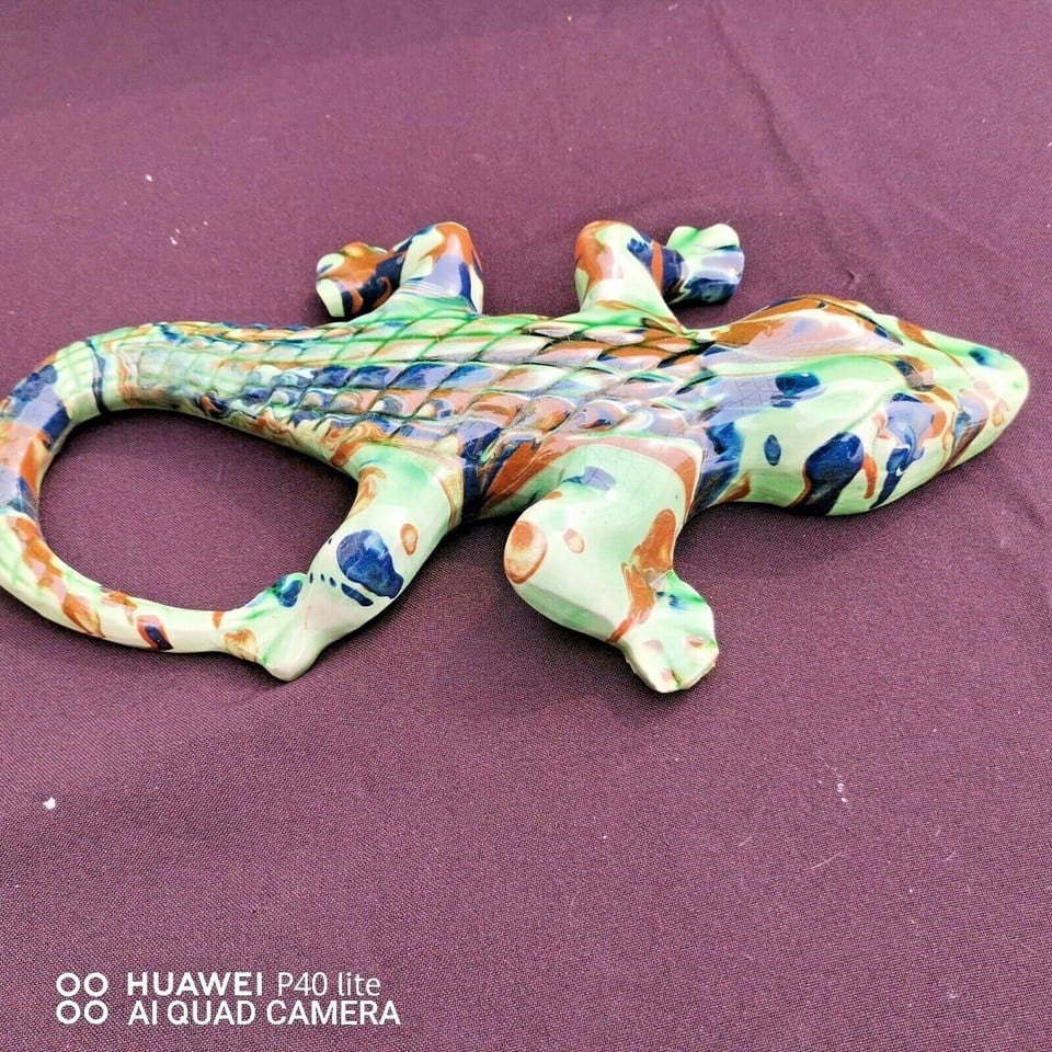 Lézard  gecko en céramique à accrocher long 27cm — photo 5
