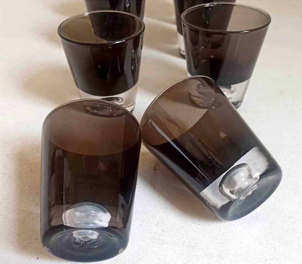 Lot de 8 verres Années 60 de Bo Borgström Suède — photo 4