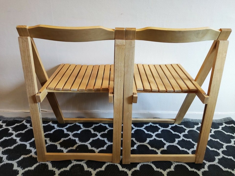 chaises pliantes en bois — photo 2