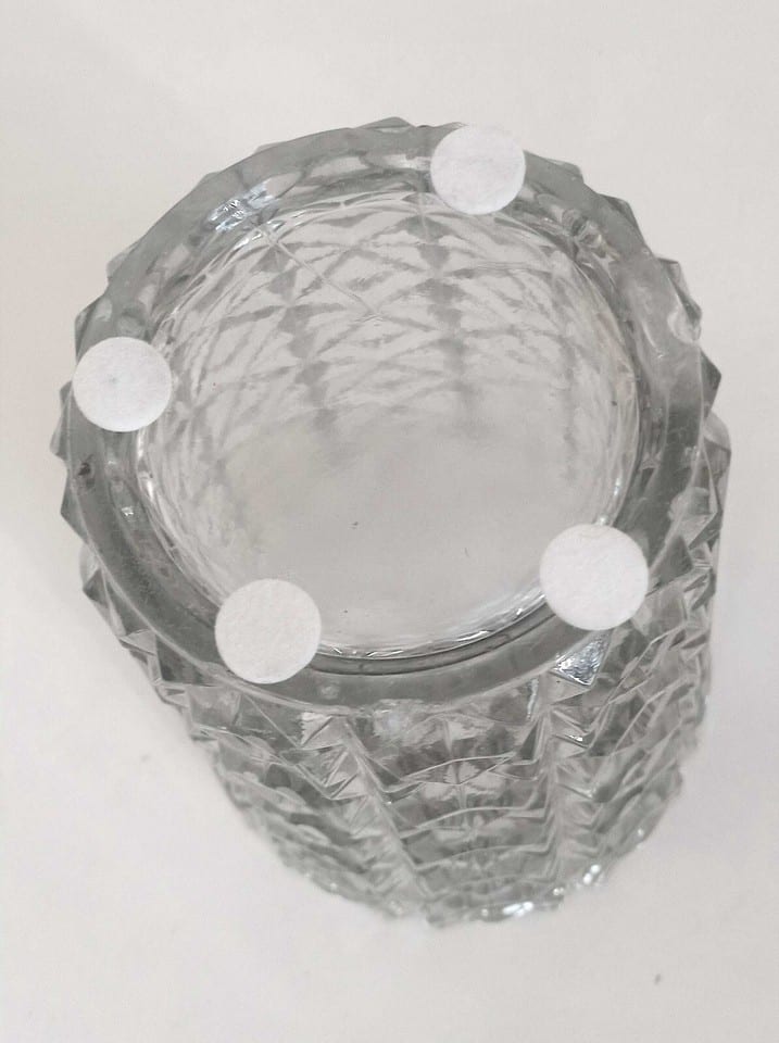 Grand vase en verre pressé moulé Années 60 Hauteur 30 cm — photo 7
