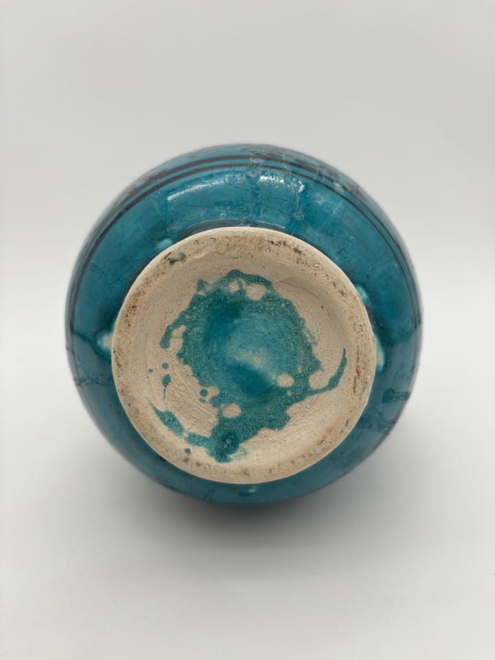 Pichet en faïence émaillée turquoise — photo 7