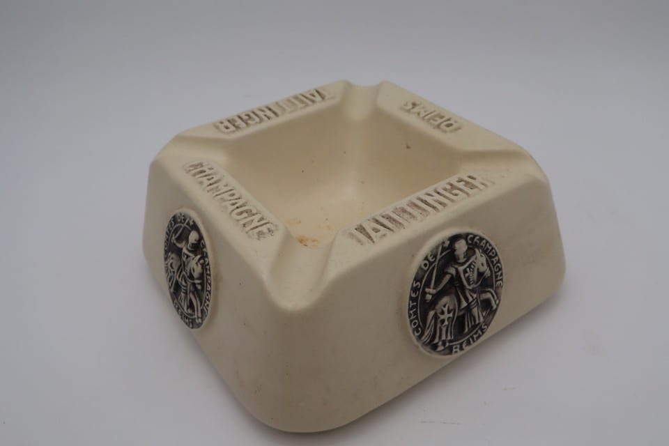 Ancien cendrier publicitaire Taittinger Champagne Reims – Comtes de Champagne — photo 5