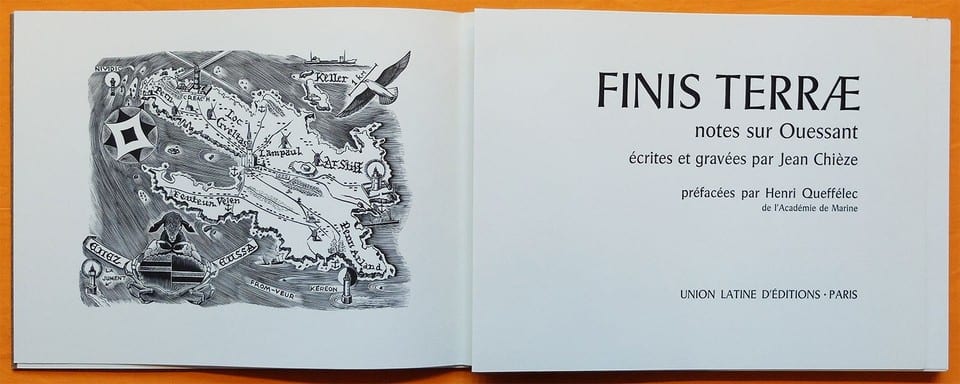 Livre illustré JEAN CHIÈZE FINIS TERRÆ NOTES SUR OUESSANT 1964 Finistère — photo 2