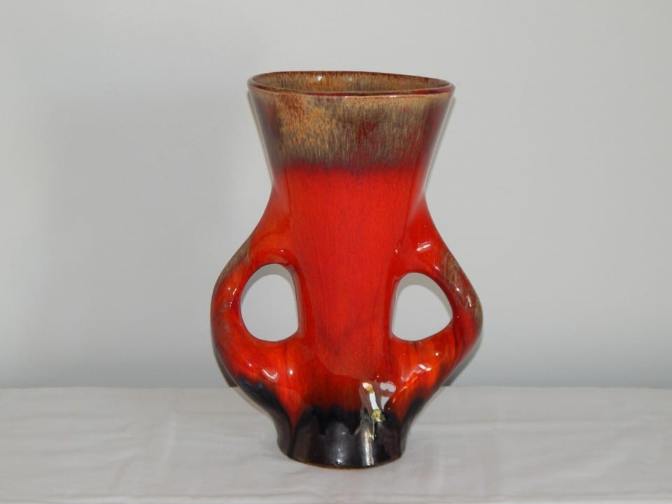 ANCIENNE VASE en Céramique Vallauris de Forme Libre à 2 ANSES Signé — photo 2