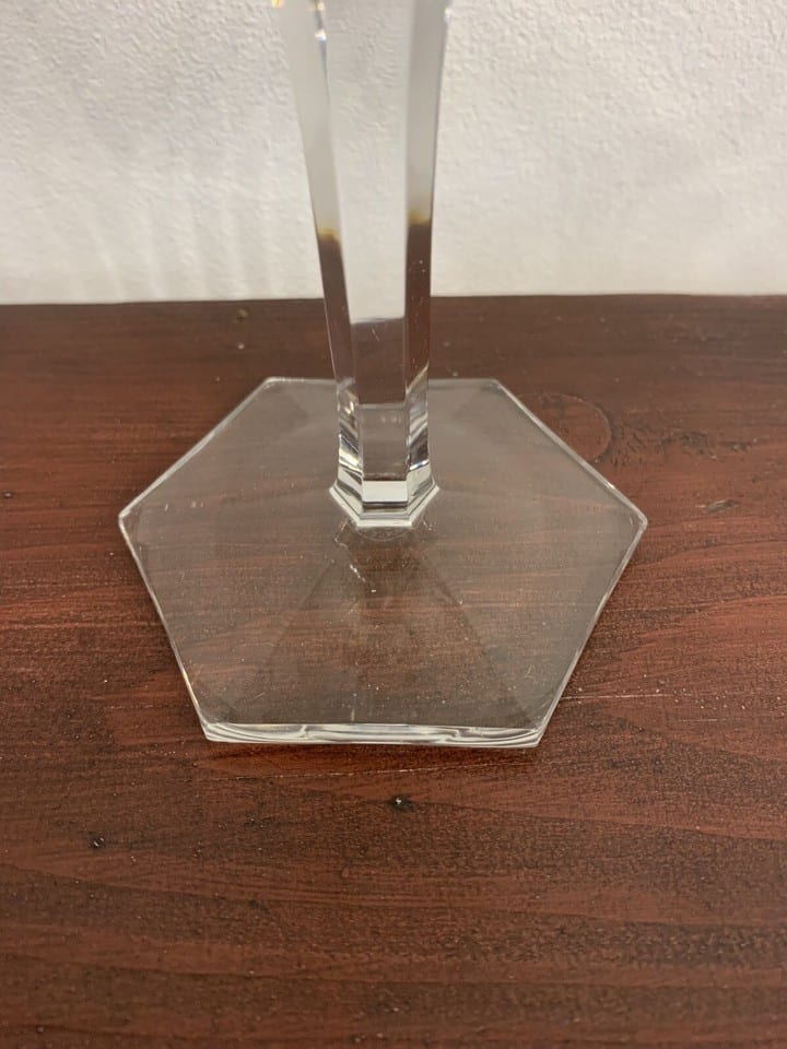 Service de six verres à vin et une carafe en cristal Baccarat modèle Compiègne — photo 4