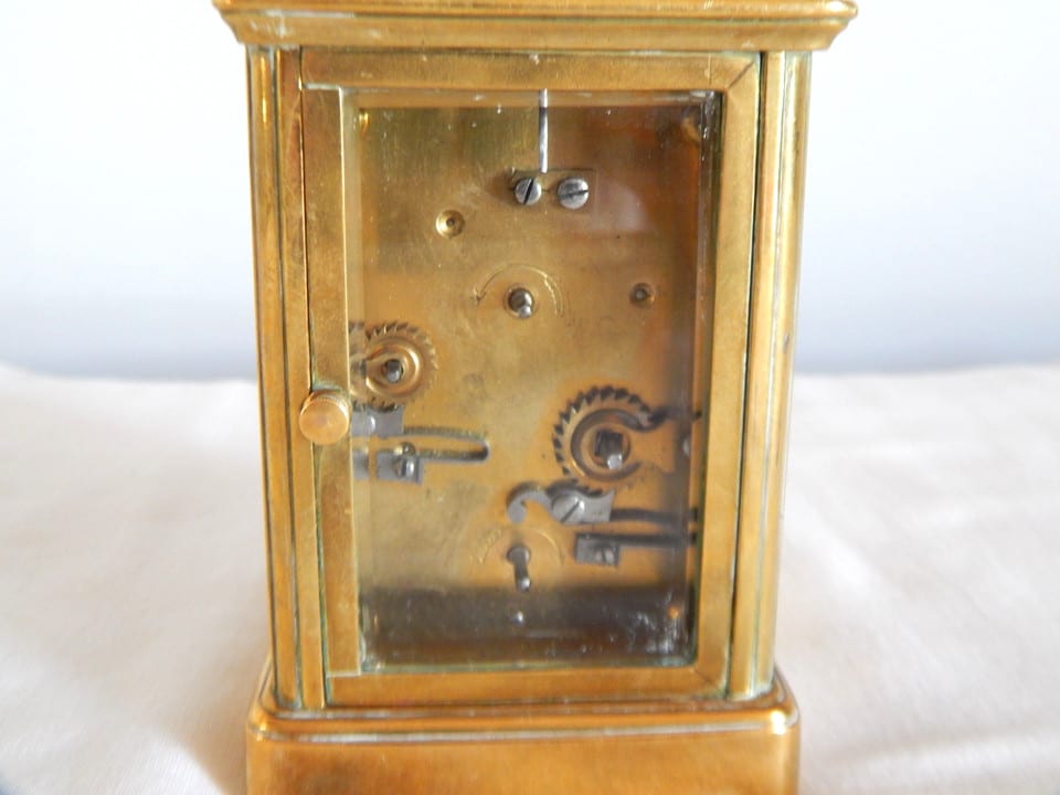 ANCIENNE PENDULE Réveil D'OFFICIER en LAITON — photo 6